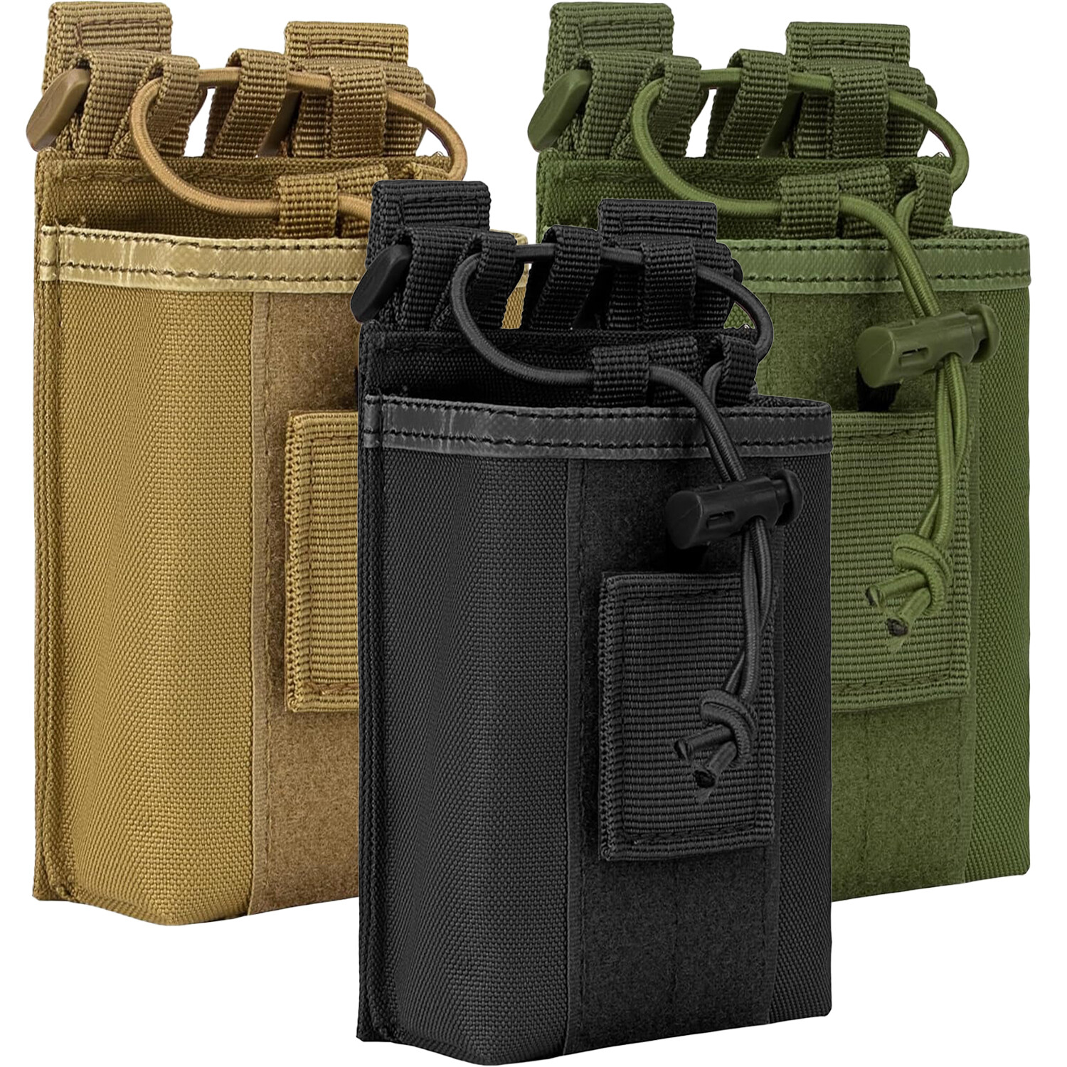 Tactical Molle Radio Pouch Military Heavy Duty Adjustable Interphone Storage Bag