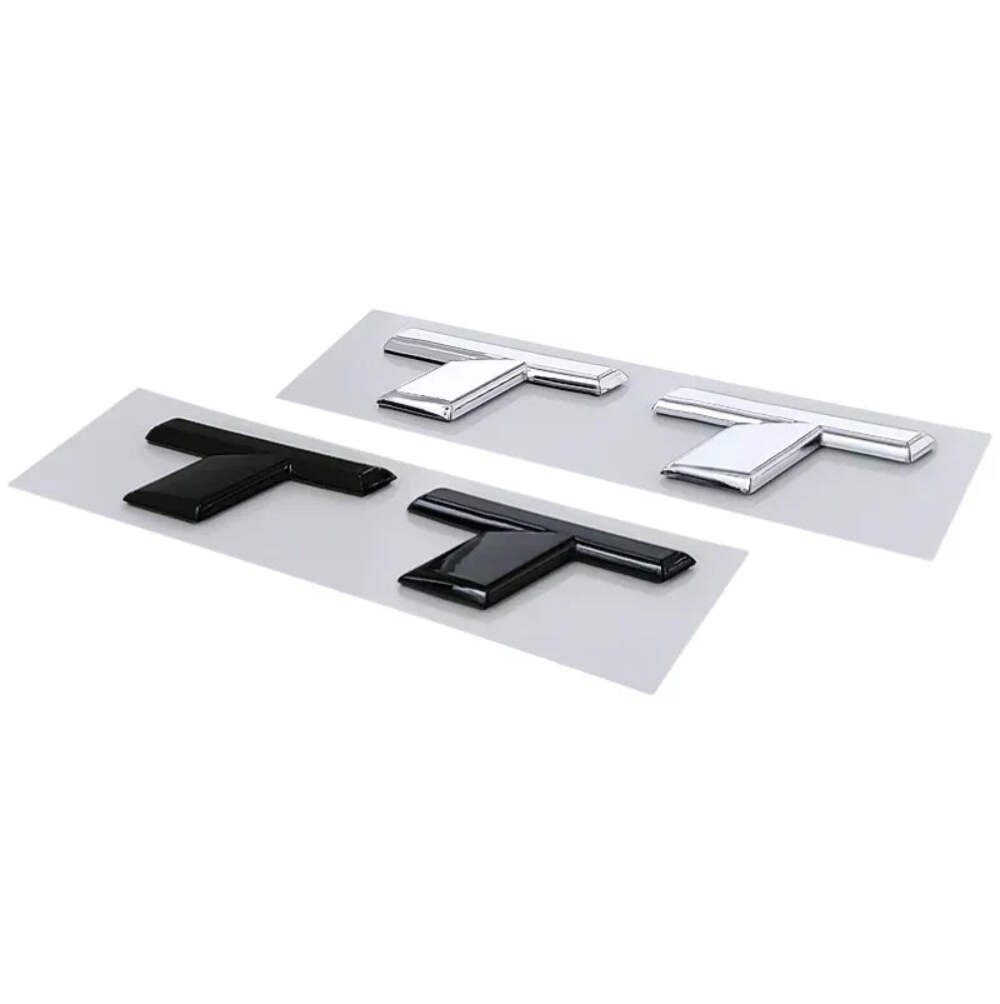 3D ABS Chrome Black TT Logo Car Rear Trunk Emblem Badge Sticker Decals for Audi