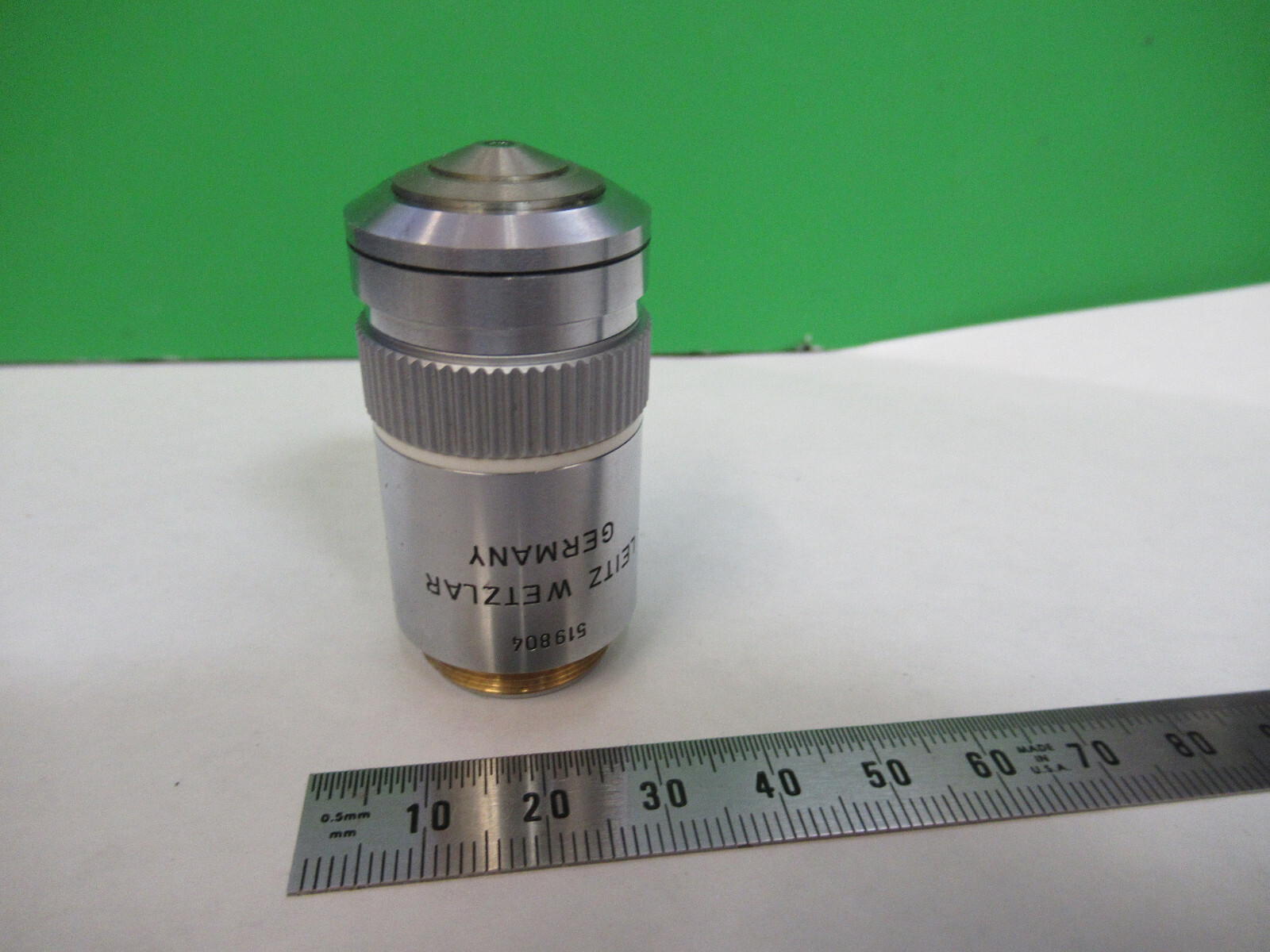 LEITZ GERMANY OBJECTIVE EF 100X /160 MICROSCOPE PART OPTICS AS PICTURED X6-A-81