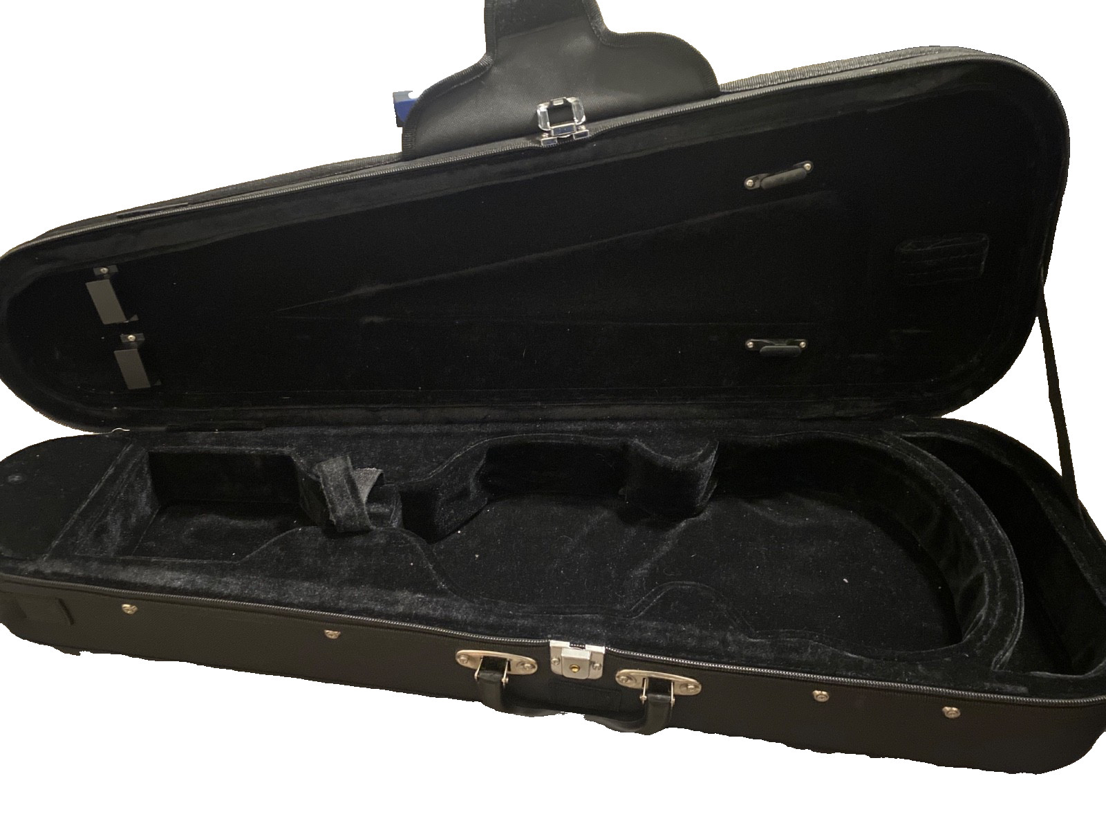 4/4 Violin Slightly used With case tunner strings bow 2X rosin string protector+