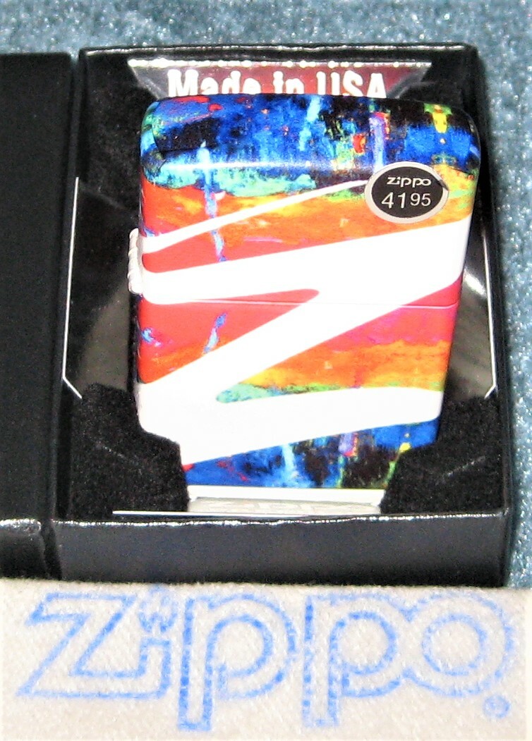 ZIPPO 540 DESIGN Lighter DRIPPY Z DESIGN 49682 ALL 5 SIDES Mint NEW Colorful