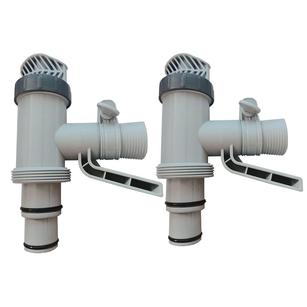 2X1.25"& 1.5" Swimming Pool Pipe w/ Plunger Valve for Above Ground Pool Fittings