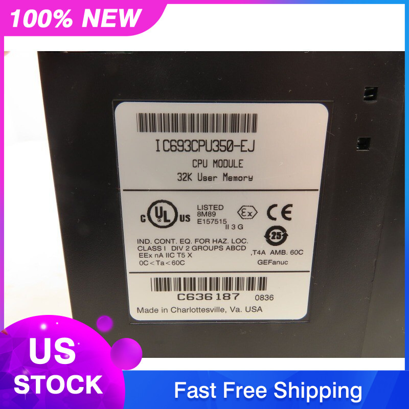 GE Fanuc IC693CPU350-EJ CPU Module 32K User Memory Unit