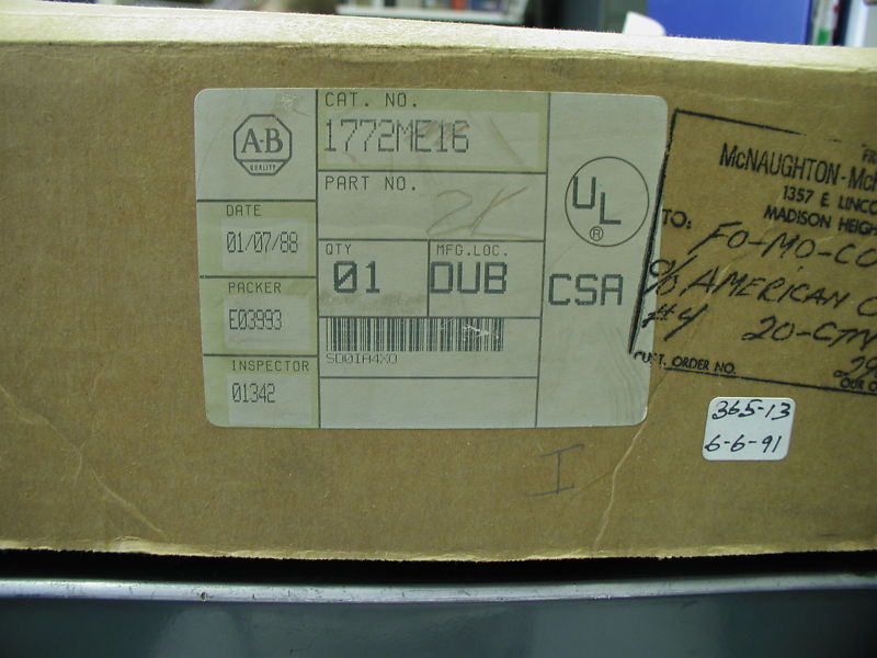 Allen Bradley 1772-ME 16