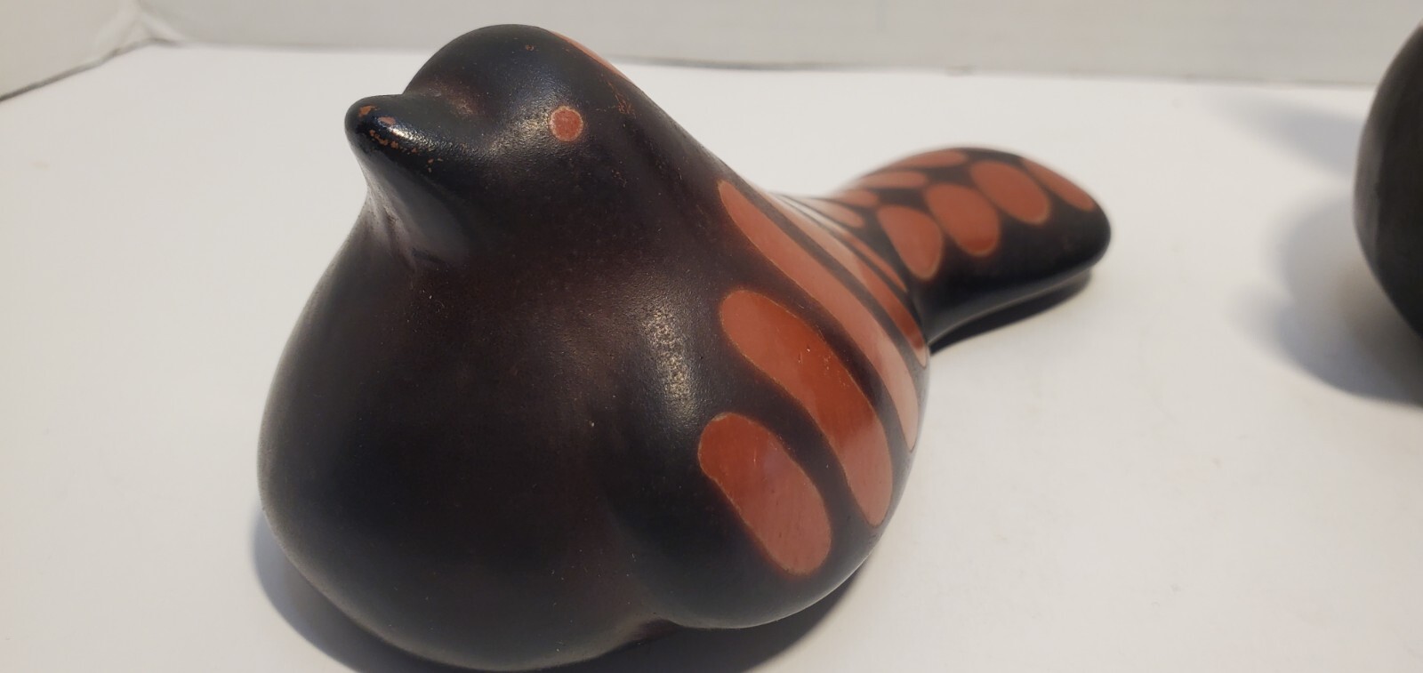 Vtg 2 Primitivo GARCIA Art Pottery Birds Peruvian Partridge Sculpture Figurines