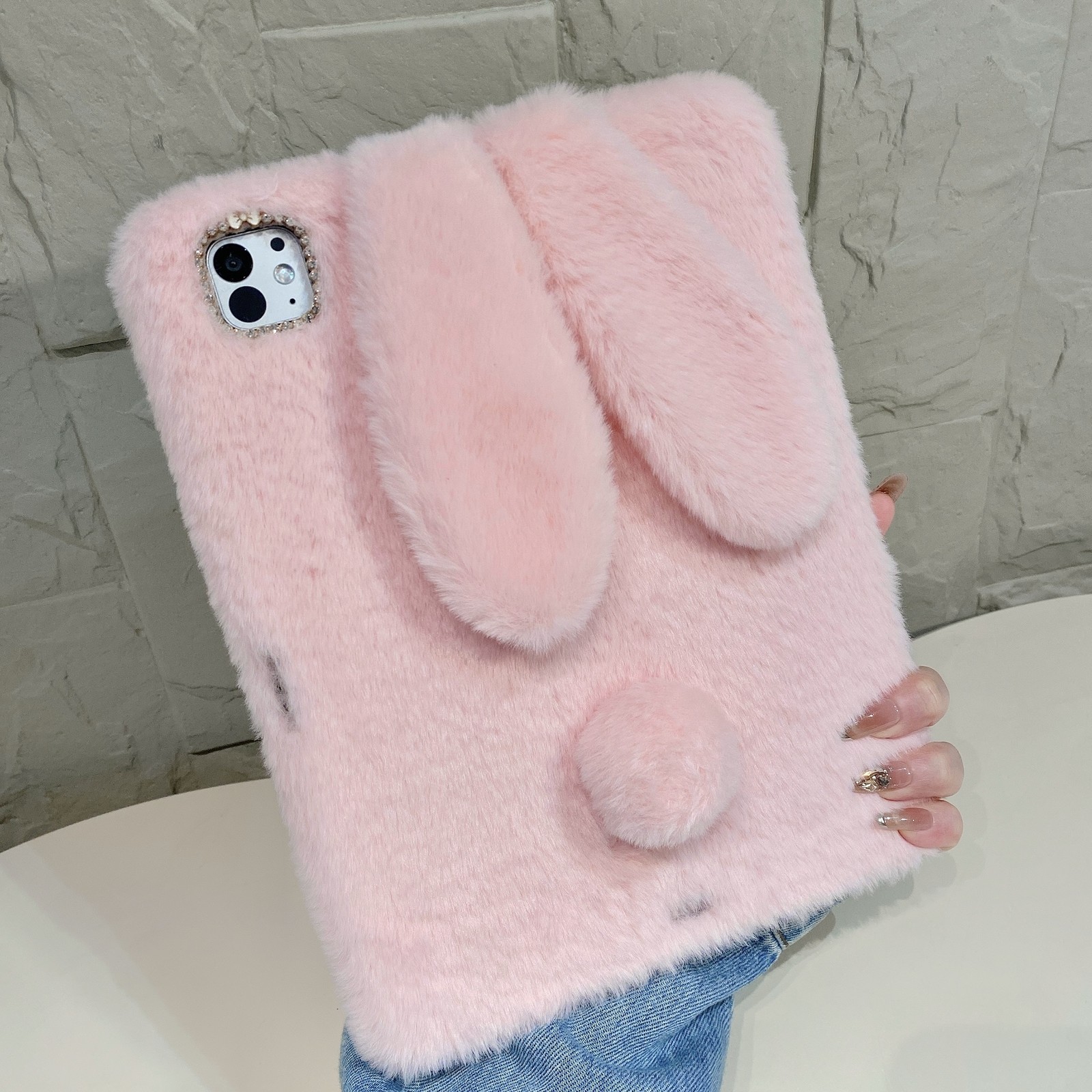 Furry Fluffy Protective Case Cover For iPad 6/7th 8th 9th 10th 11th Gen Pro Mini