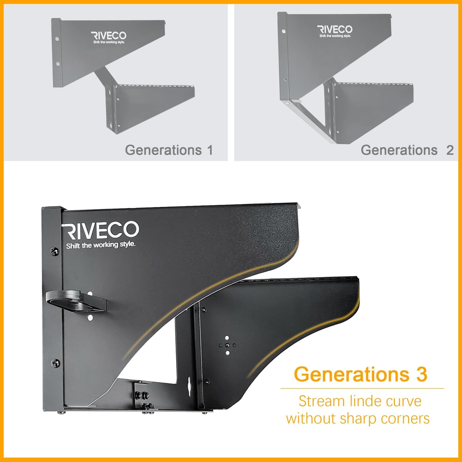 RIVECO 4U Wall Mount Rack for Network Reinforced Heavy Load 66LBS Small Serve...