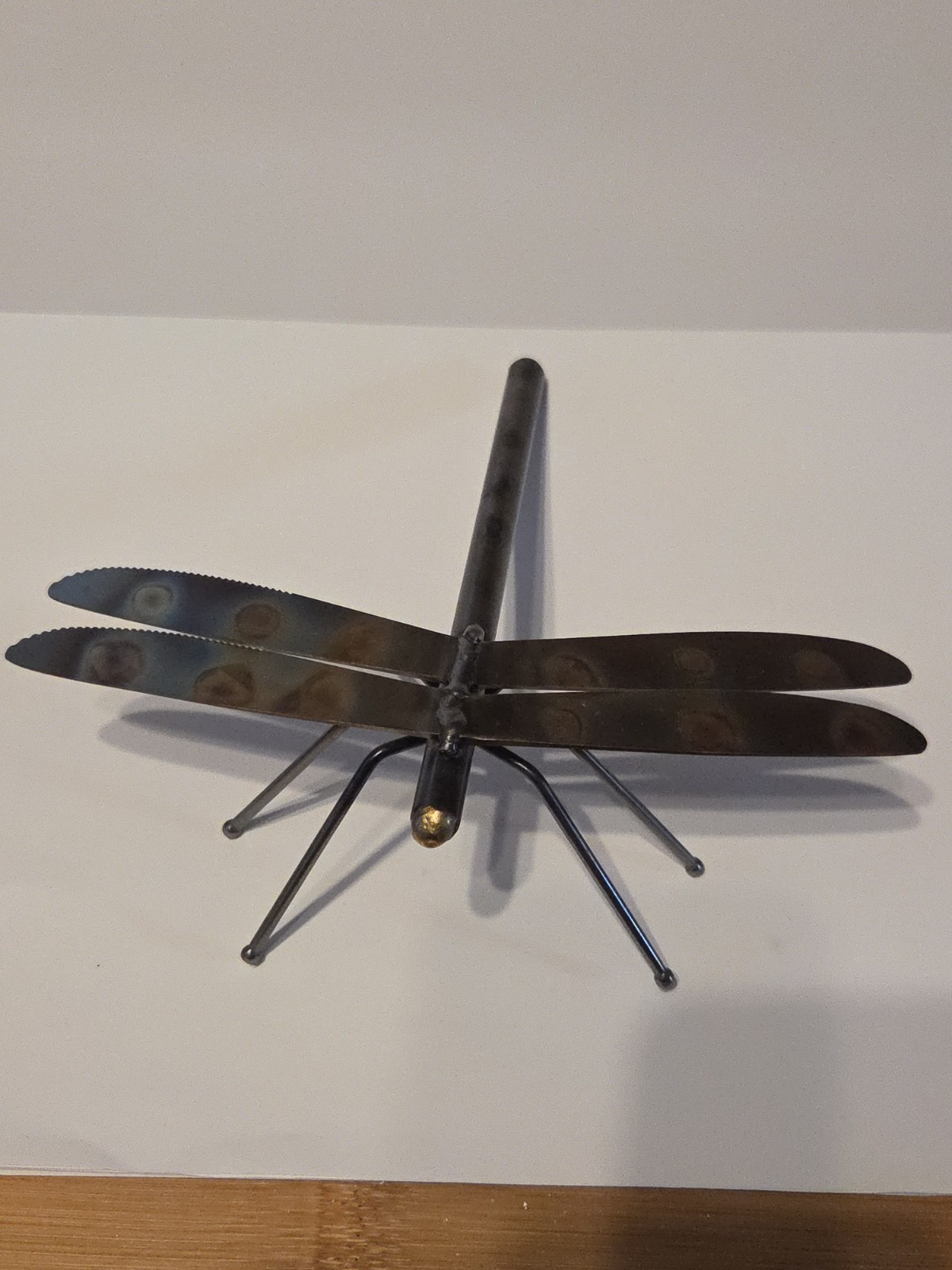 Artist Butterknife Handmade Dragonfly Sculpture