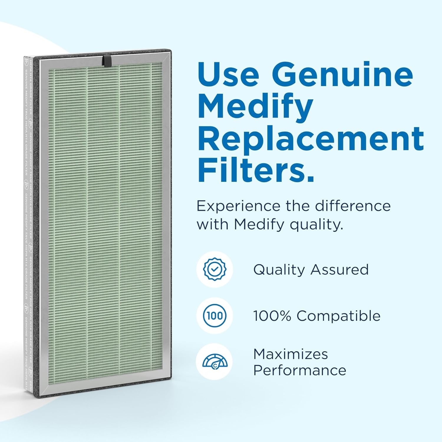 MA-40 Genuine Replacement Filter | for Allergens, Wildfire Smoke, Dust, Odors