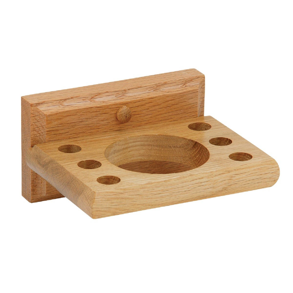 Home Impressions Sierra Medium Oak Toothbrush Holder B50301 Home Impressions