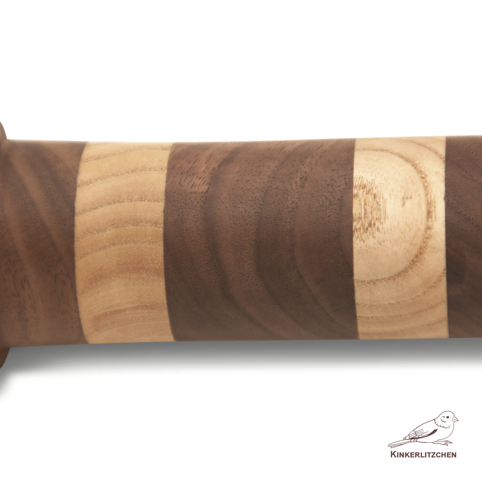 Ultra-Thuddy Rubber Baton BDSM– Handmade Walnut & Ash Handle | BDSM Impact Toy