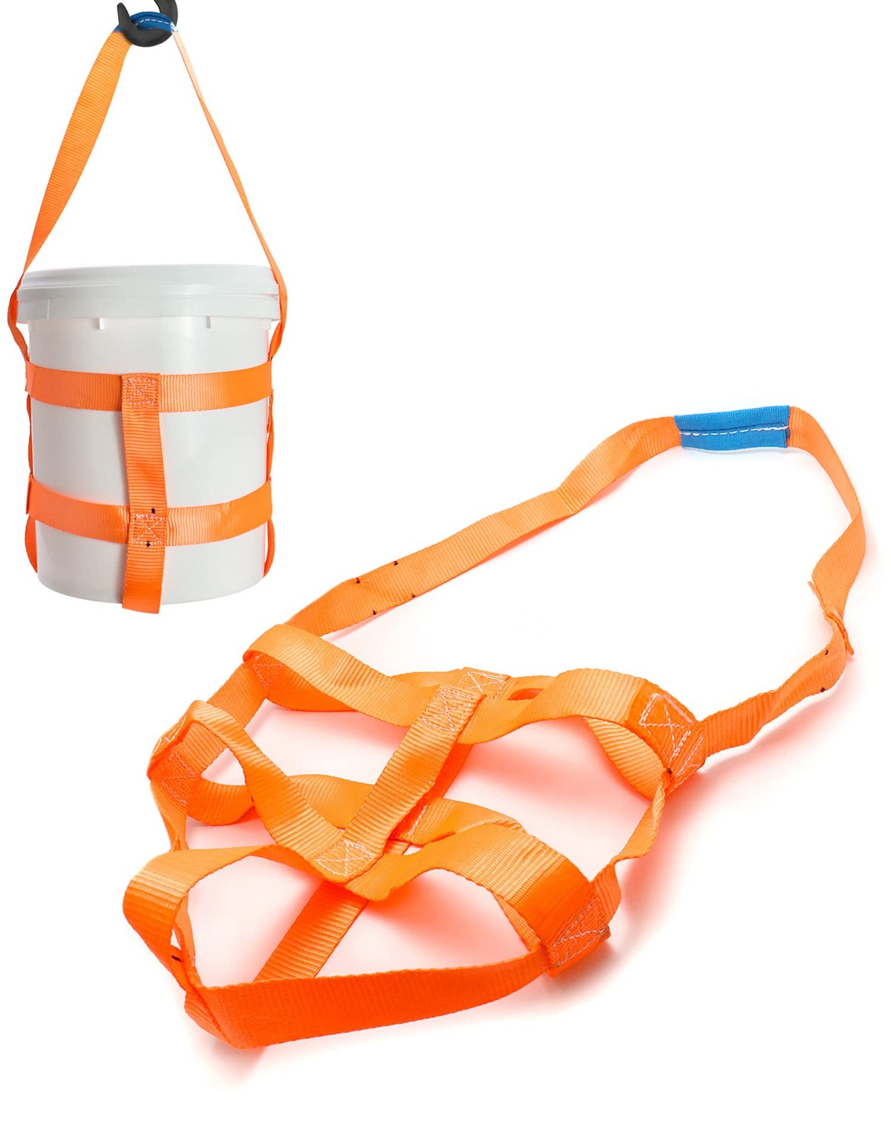 QWORK Bucket Sling for 5 Gallon Bucket, 2 Pack Drum Handling 2