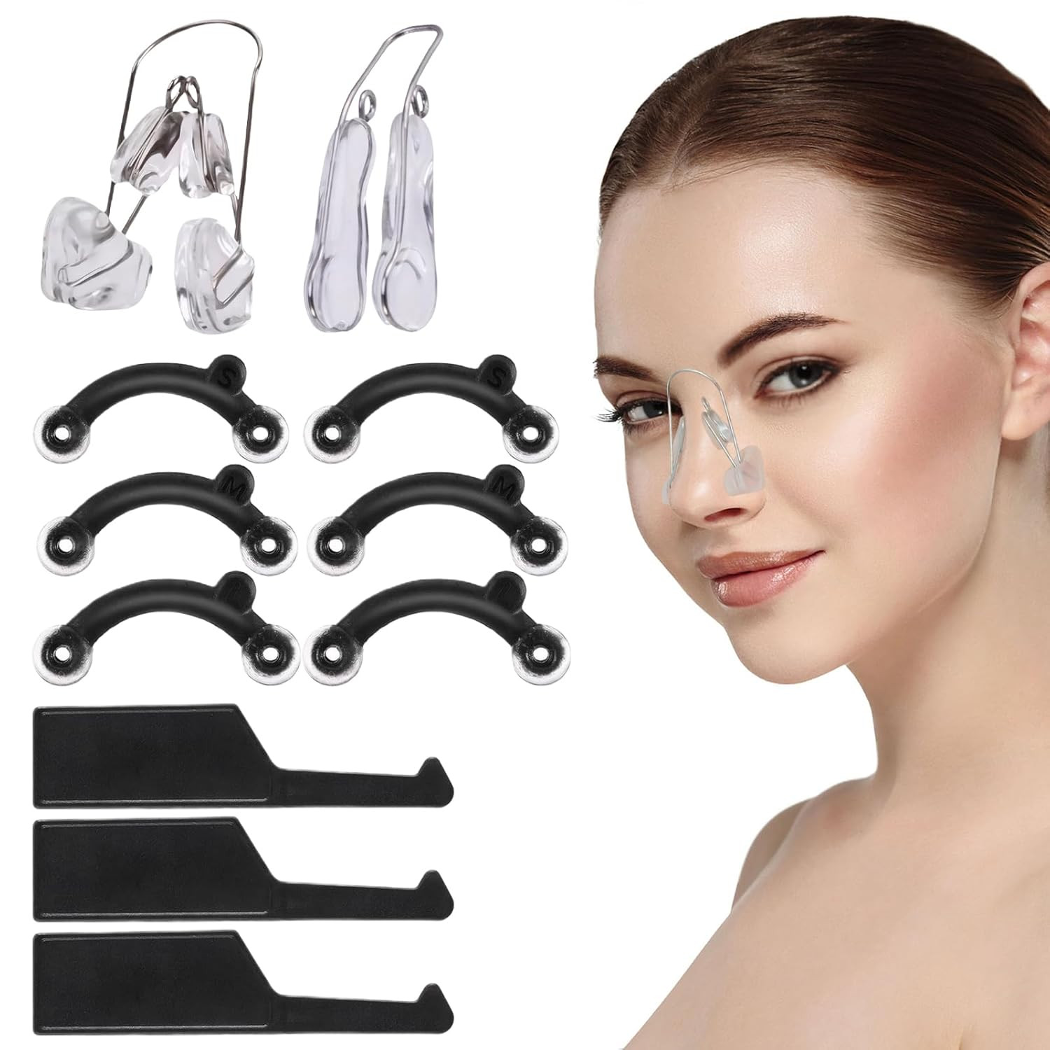 5 Pcs Nose Lifter Clip Kit, Painless Nose Shaper & Instant Nose Straightening To