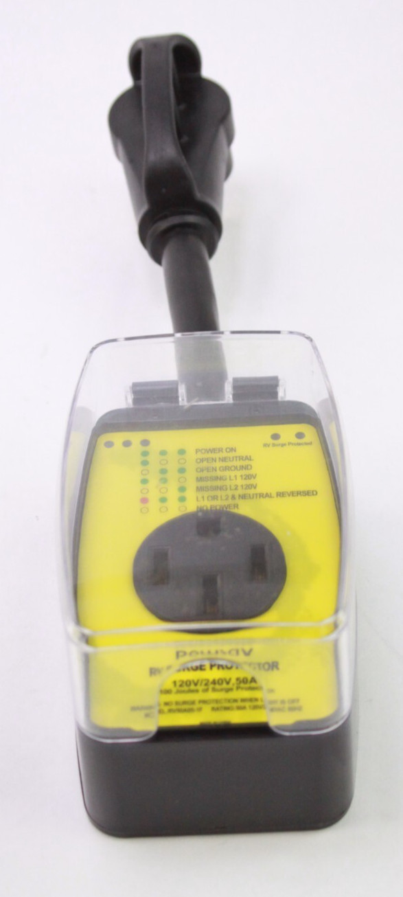 Polusav  RV Surge Protector 50 Amp Circuit Analyzer 120-240V Model: RV50A05-1f