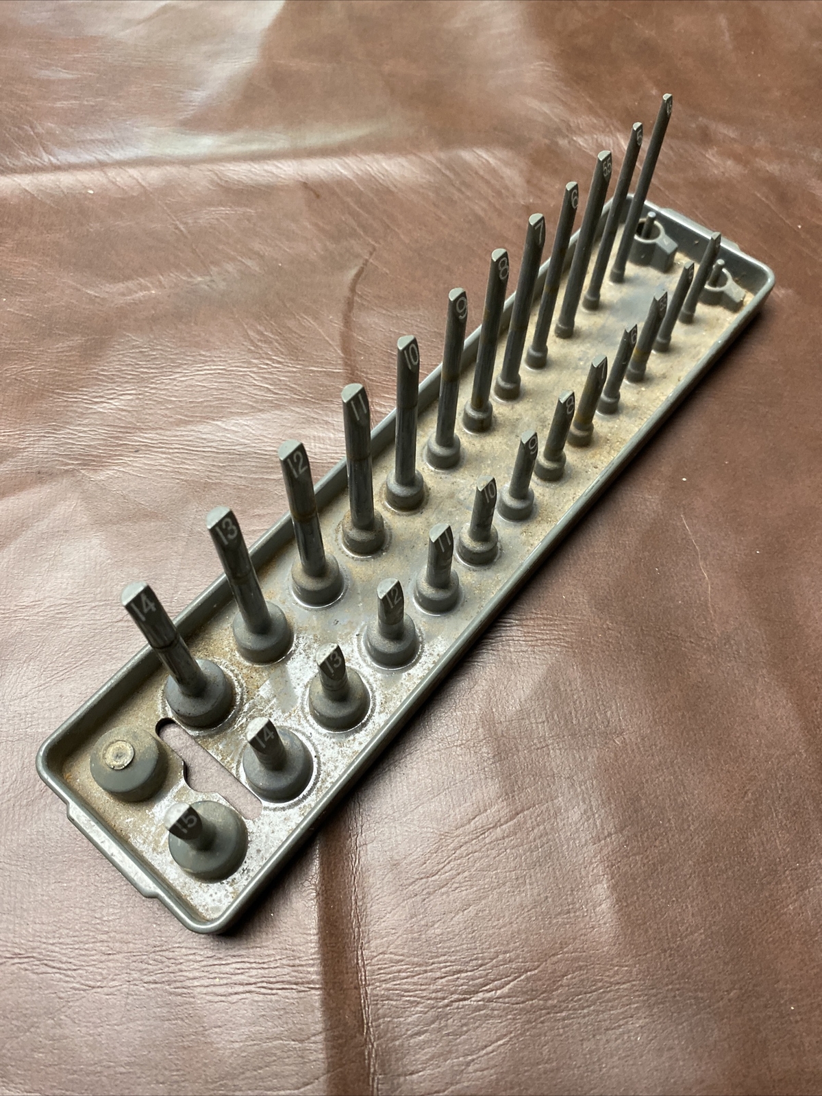 Hansen Global 3802 Socket Tray 3/8" Drive Metric Gray Plastic