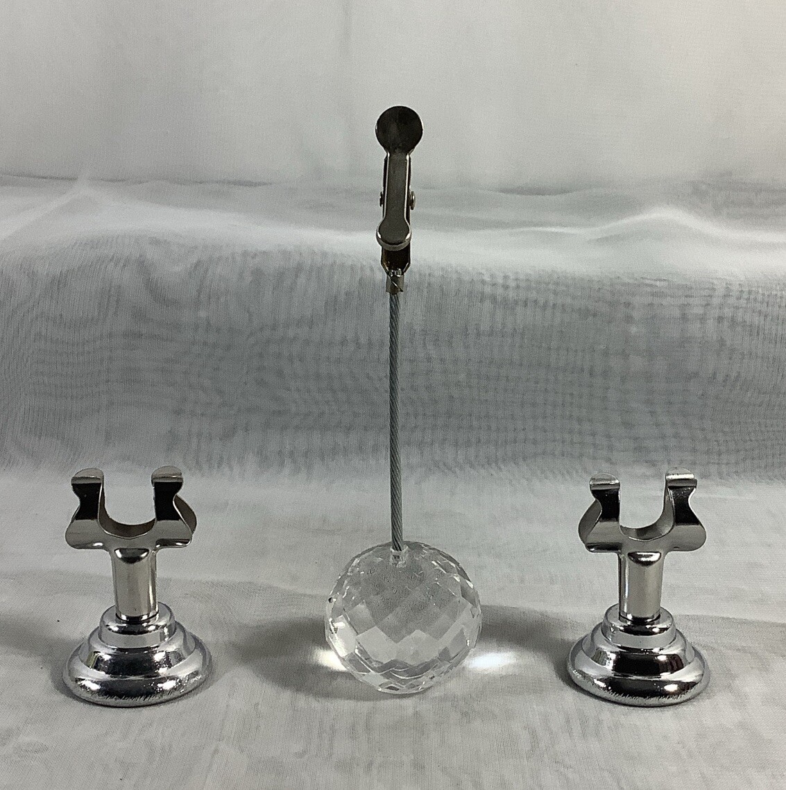 2 pcs Winco MH-1 1 1/2" Tabletop Menu Card Holder + 4 1/4” Card Photo Holder
