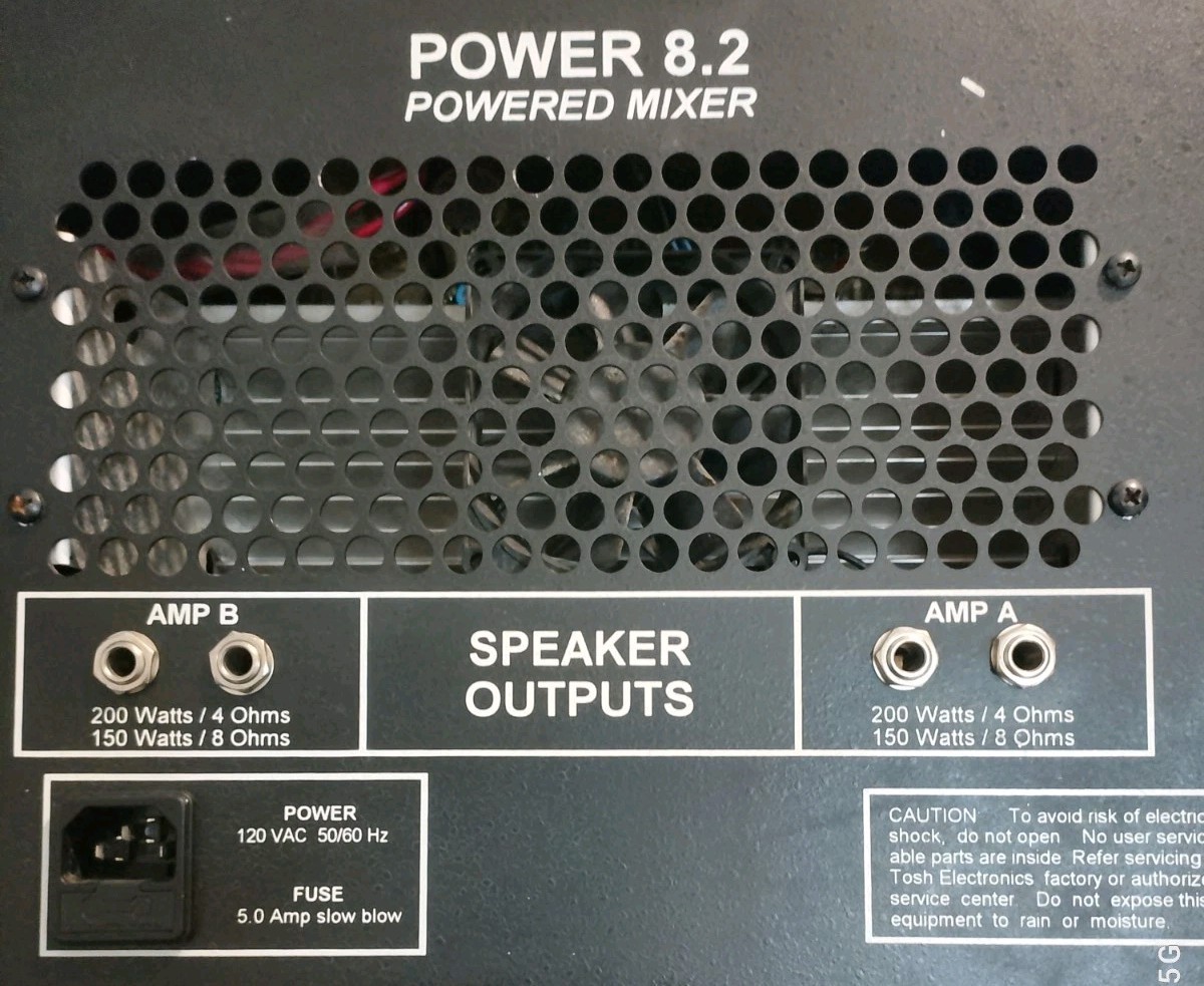 Tosh Power 8.2 Powered Mixer 2 x 200 Watt