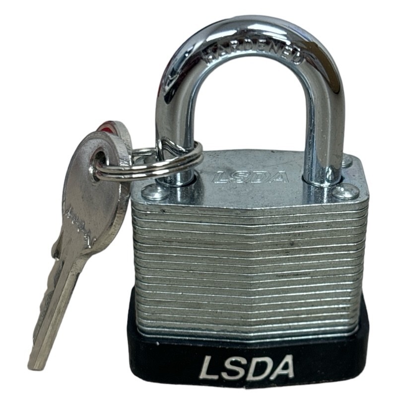 6x Brand New LSDA LP30 Small Mini Padlock w/ Keys