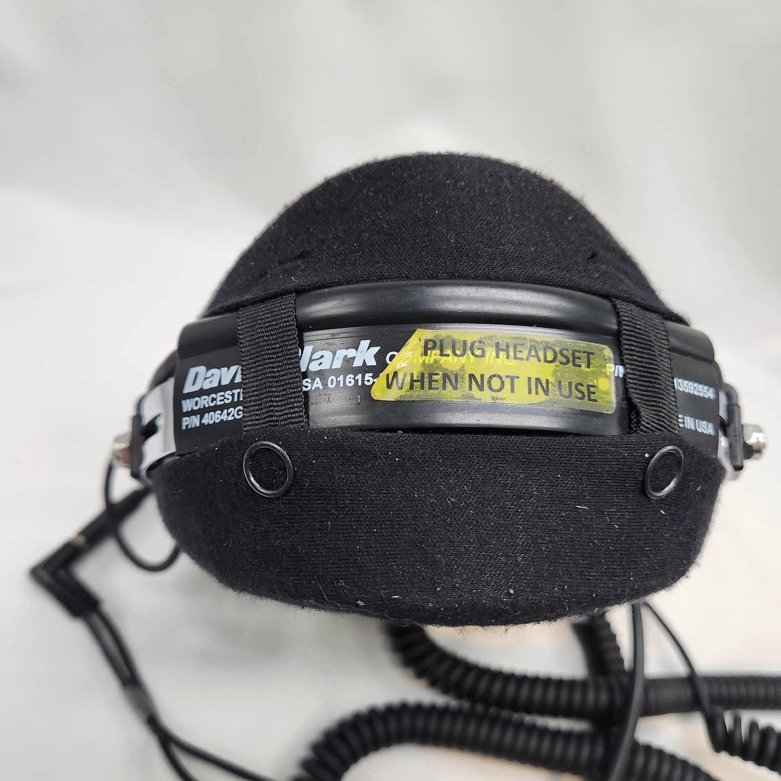 David Clark Pilot Aviation Headset Helicopter Dual Volume Control Flight Takeoff