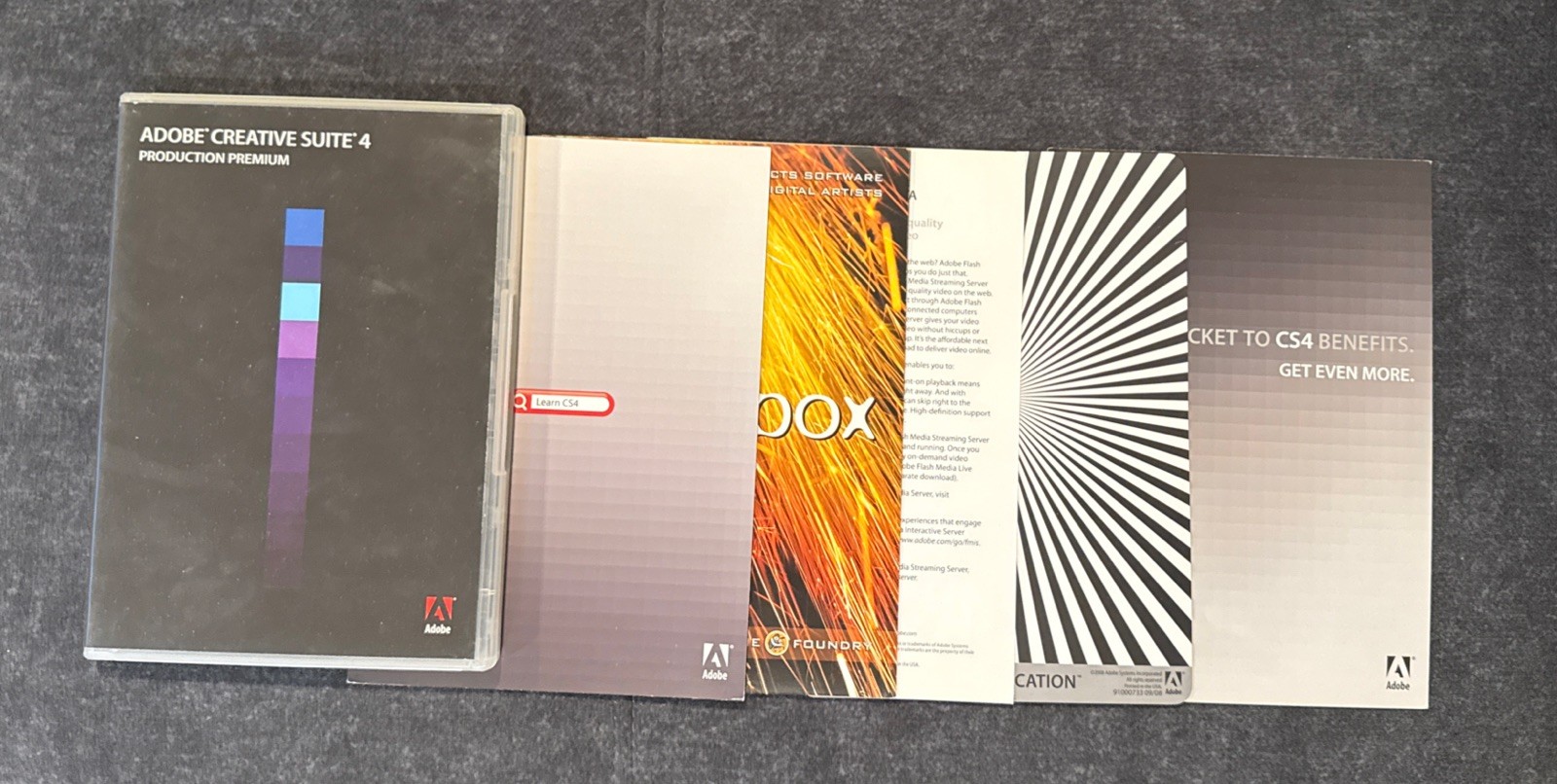 Adobe Creative Suite 4 Production Premium For Windows PC Full Retail DVD Version