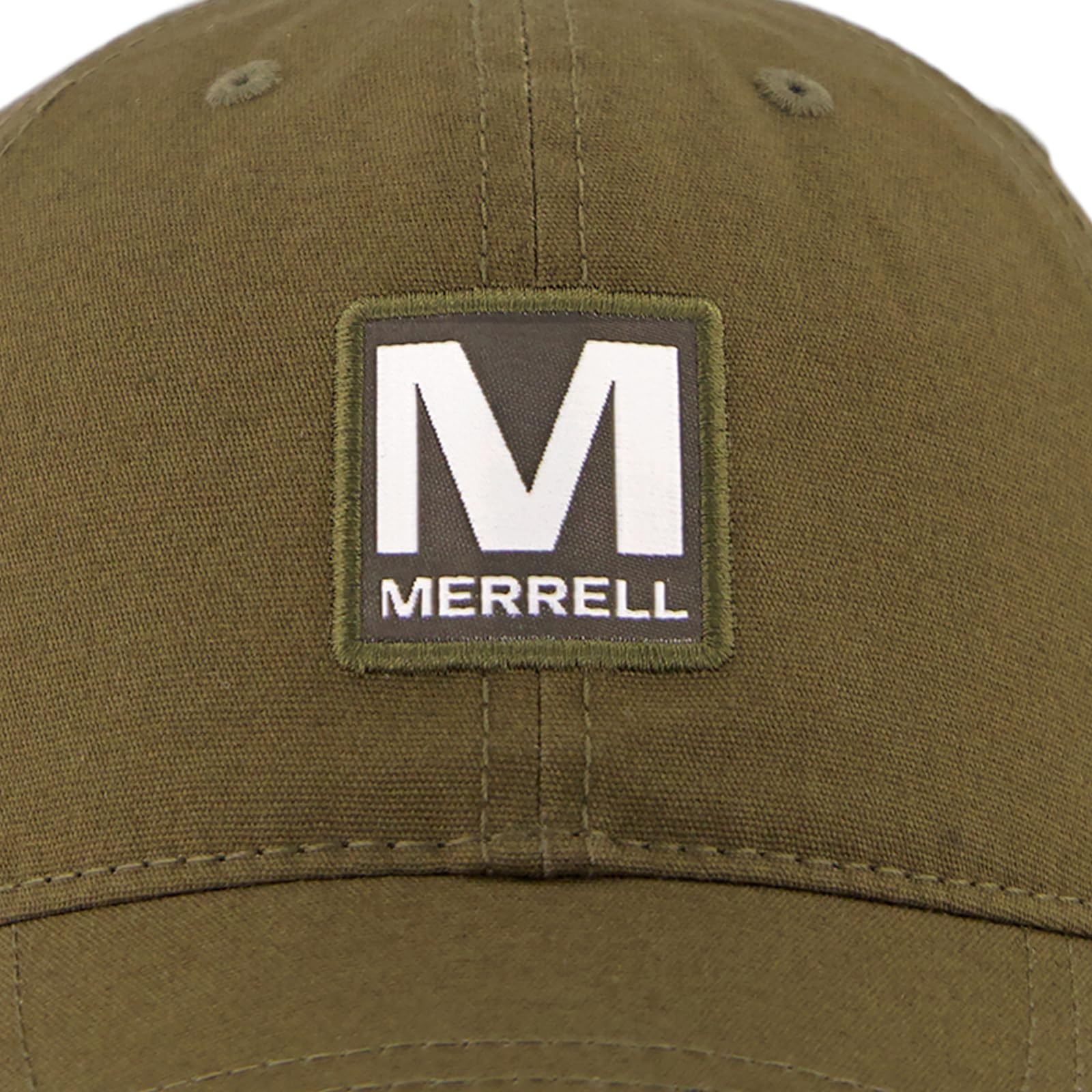 Merrell Patch Cotton Canvas Cap, Plastic Snapback & One Size, Iguana