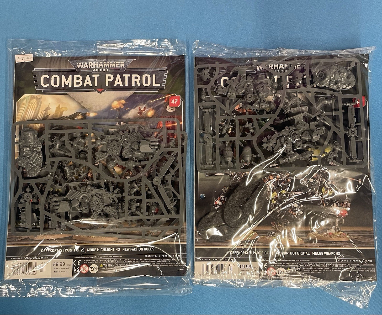 WARHAMMER 40K COMBAT PATROL ISSUE 47 & 48  DEFFKOPT'S (PART 1 & 2)