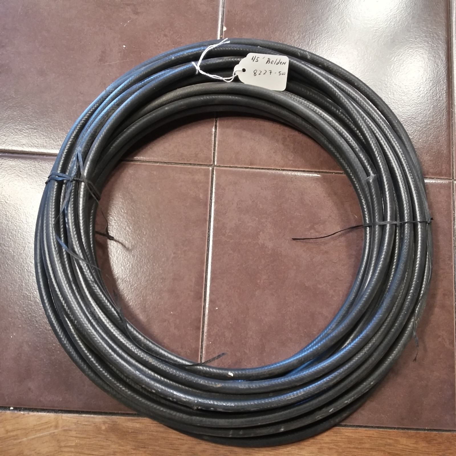 45' Belden 8227-500 20 awg, 100 ohm, Twisted Pair Transmission Line Cable, NOS.