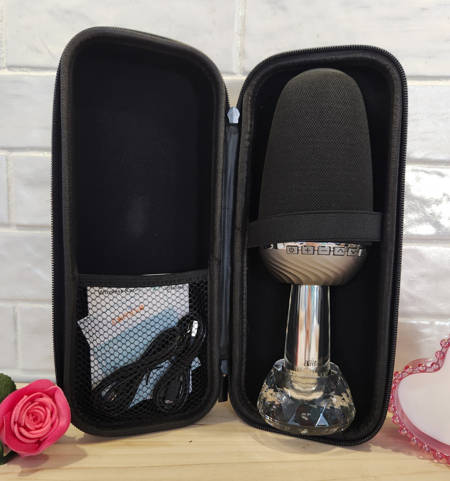 New Wireless Karaoke Microphone With 9 Magic Sounds, Stereo Pairing, DSP