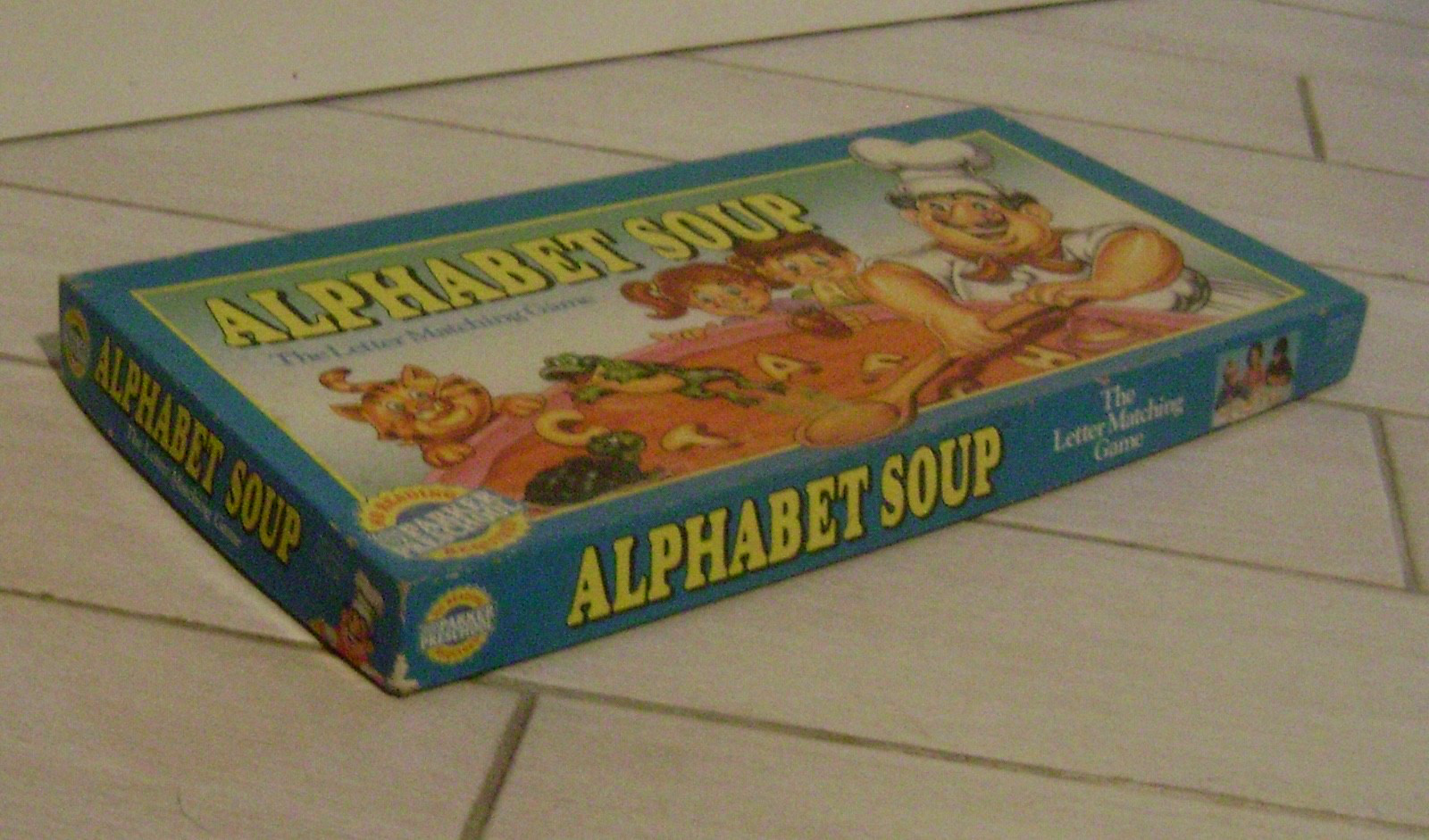 Alphabet Soup Board Game Letter Matching  - 100% Complete Parker Bros. 1992