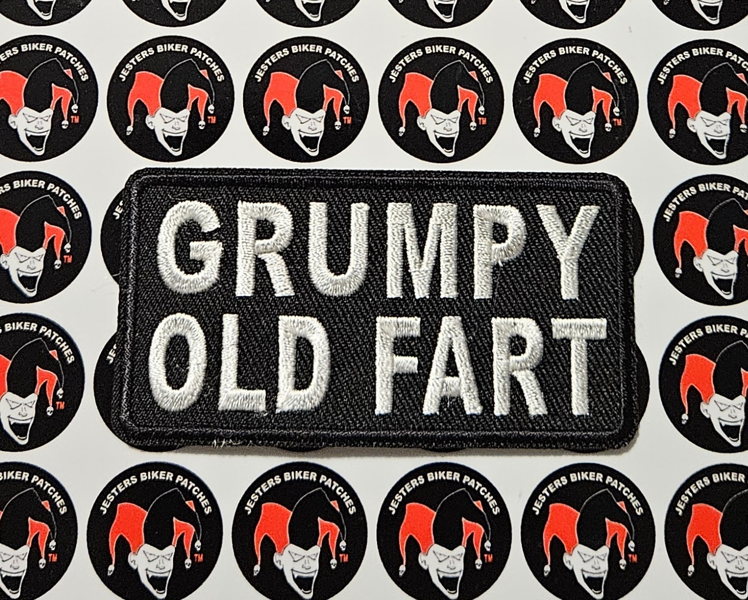 Grumpy Old Fart Embroidered Patch WB049
