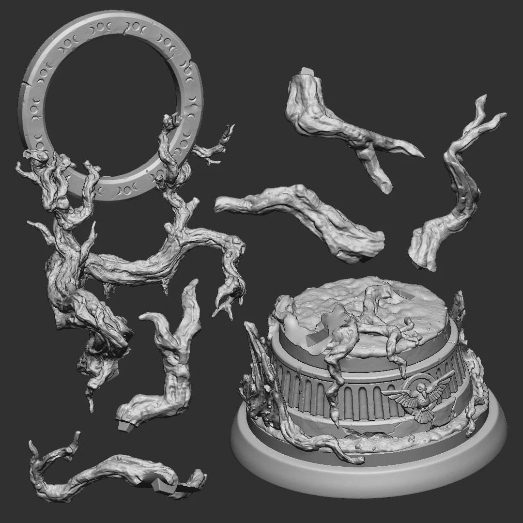 The Rotting Shrine - Resin Tabletop Miniature