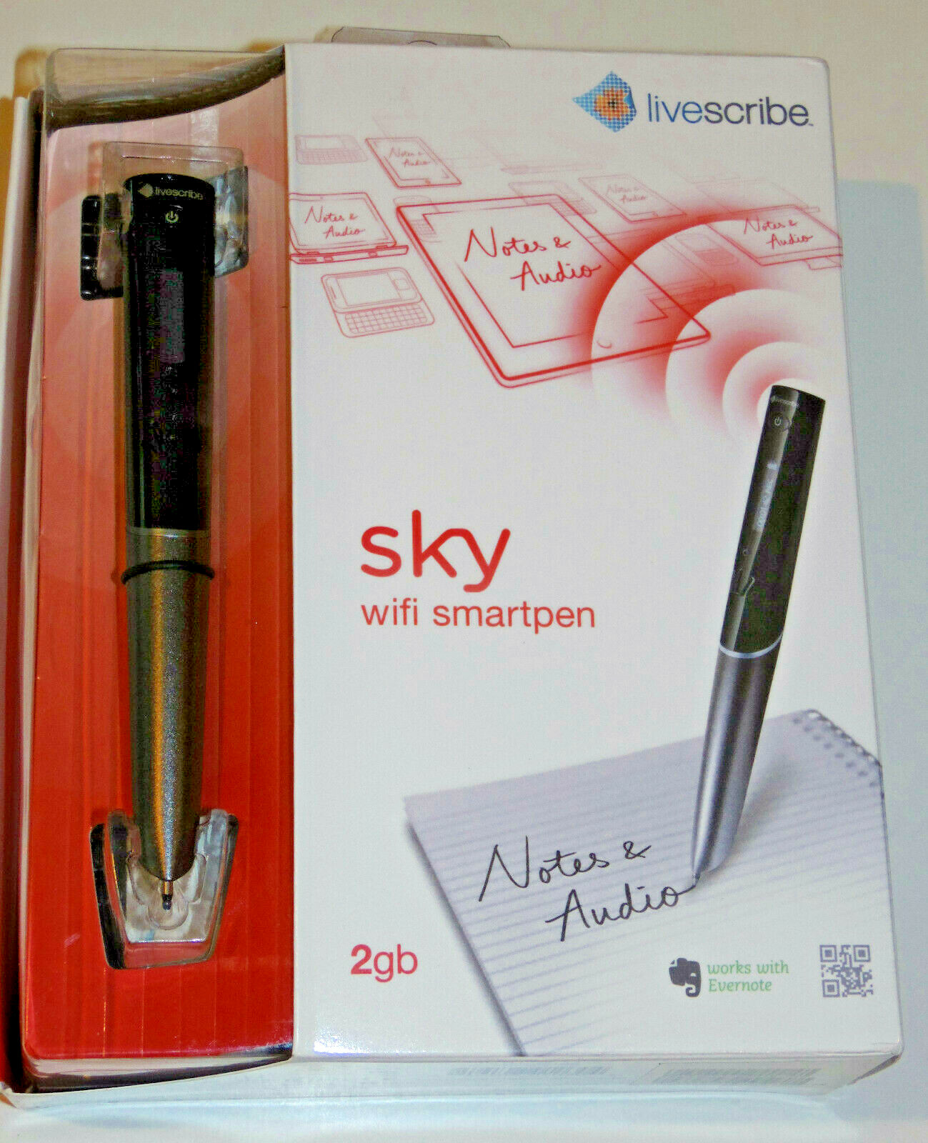 Livescribe Sky Wi-Fi Smartpen Notes Audio 2gb  -  Sealed