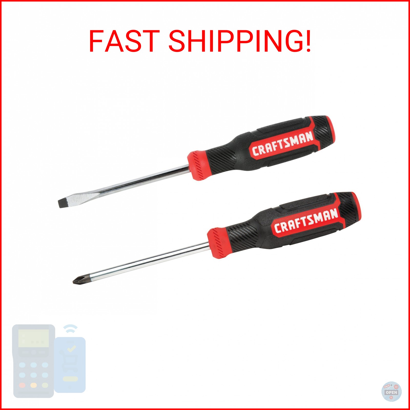 CRAFTSMAN Screwdriver Set, Bi-material, 2 Piece (CMHT65072N)