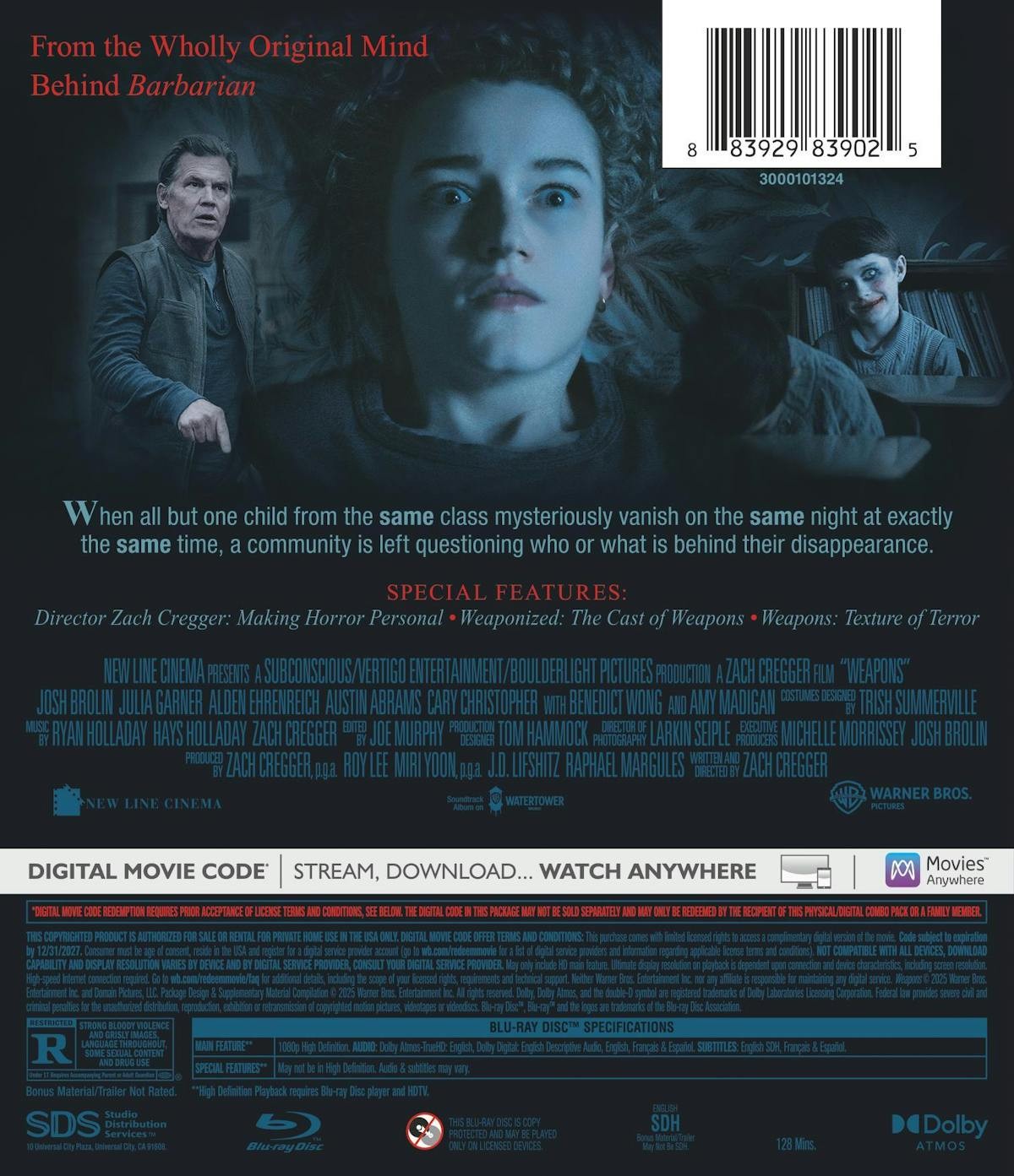Weapons Blu-ray NEW