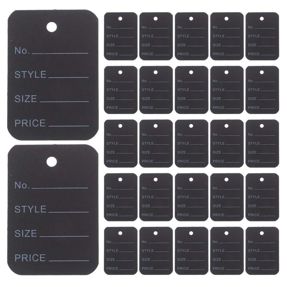 100 Pcs Shirt Tags for Clothes Printable Clothing Hanger Blank Hanging Price