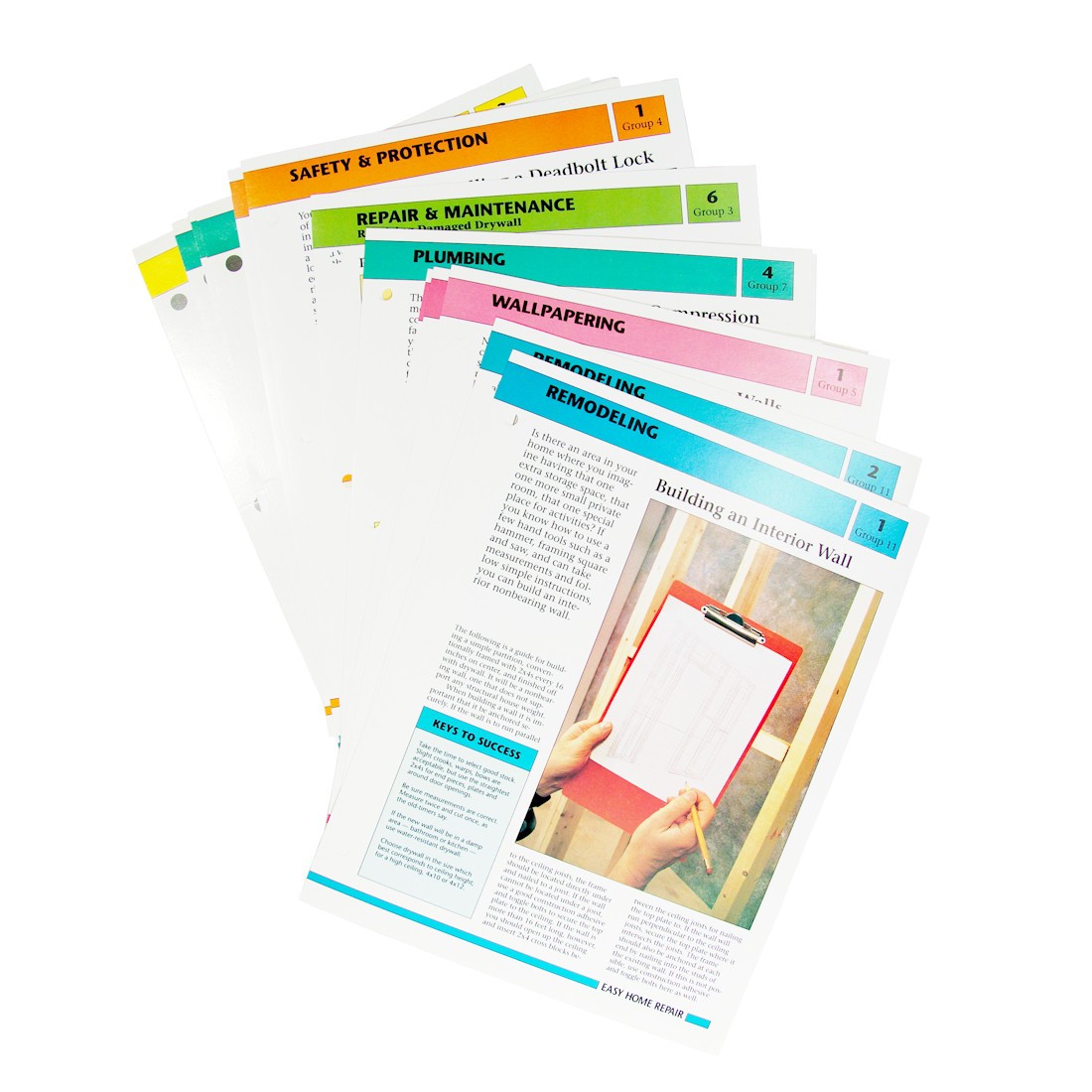 1991 Vintage Home Repair Remodel Instruction Tutorial Guide Loose Packet Pages