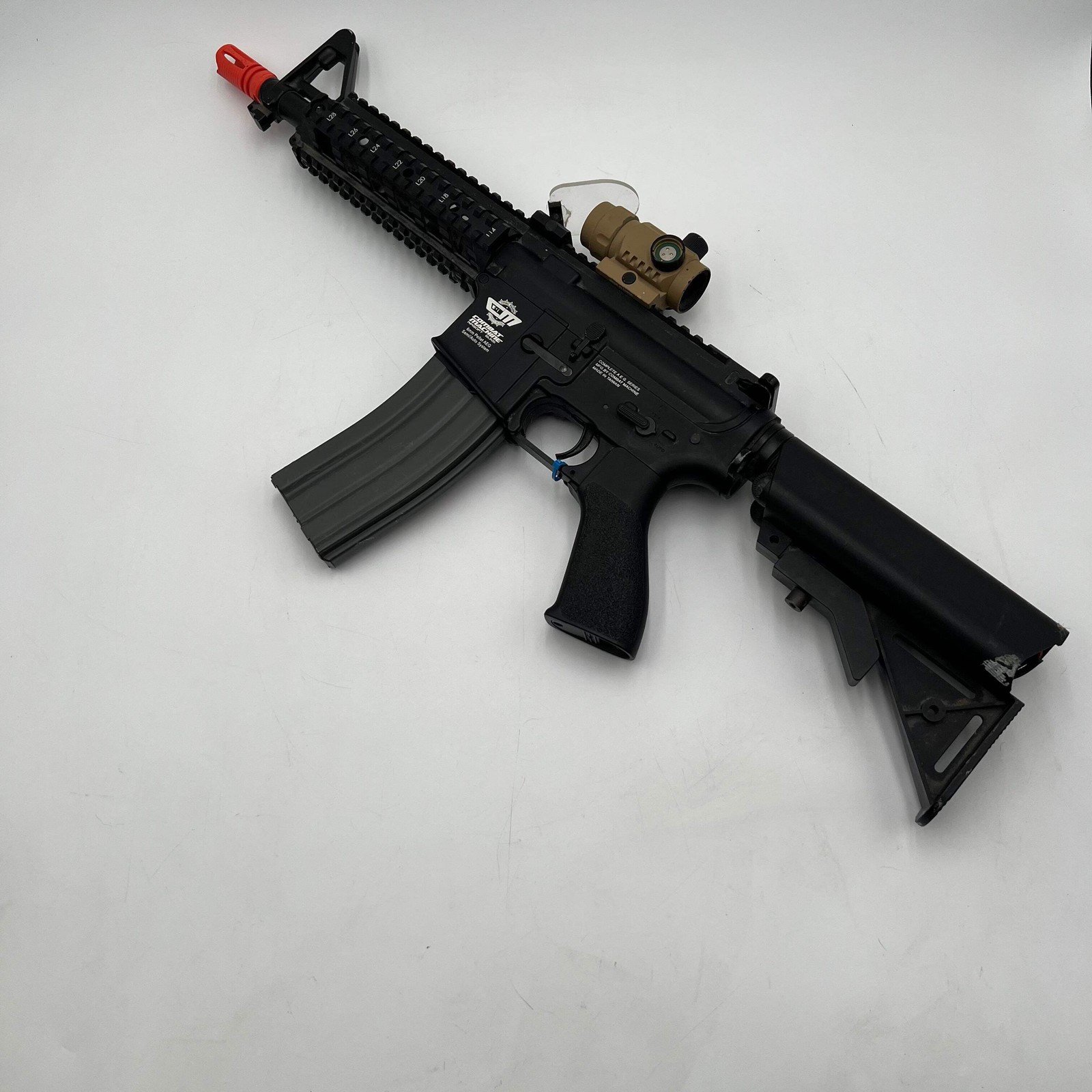 Combat Machine Airsoft 6mm Pellet AEG Rifle Black Used B