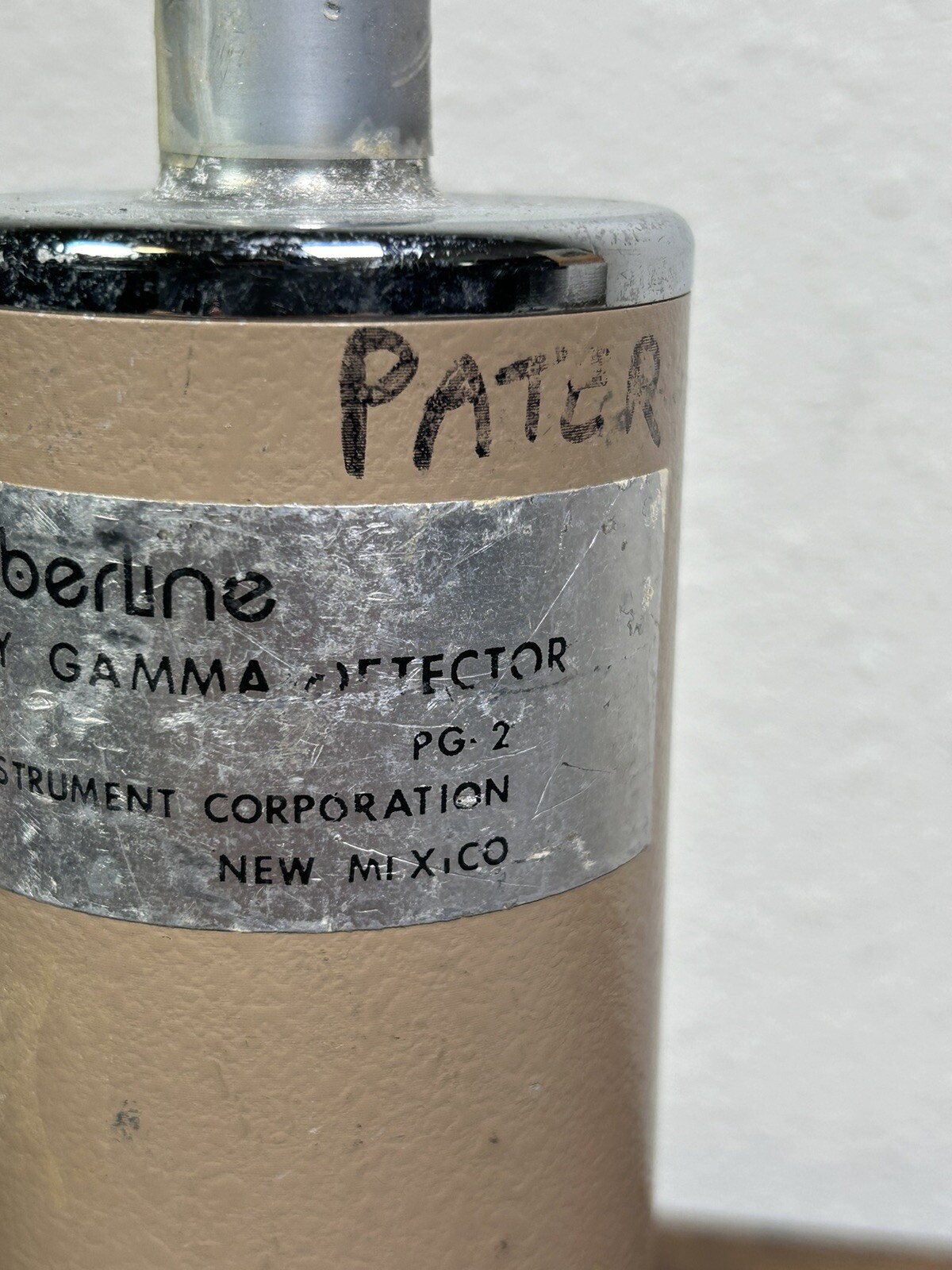 Eberline PG2 Scintillation Detector Low Energy Gamma Radiation Probe UNTESTED