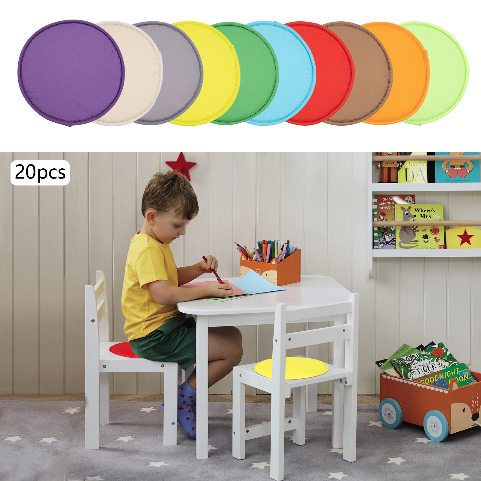 Floor Cushion Pillow Circle Floor Pillow Seating Sponge Cushion