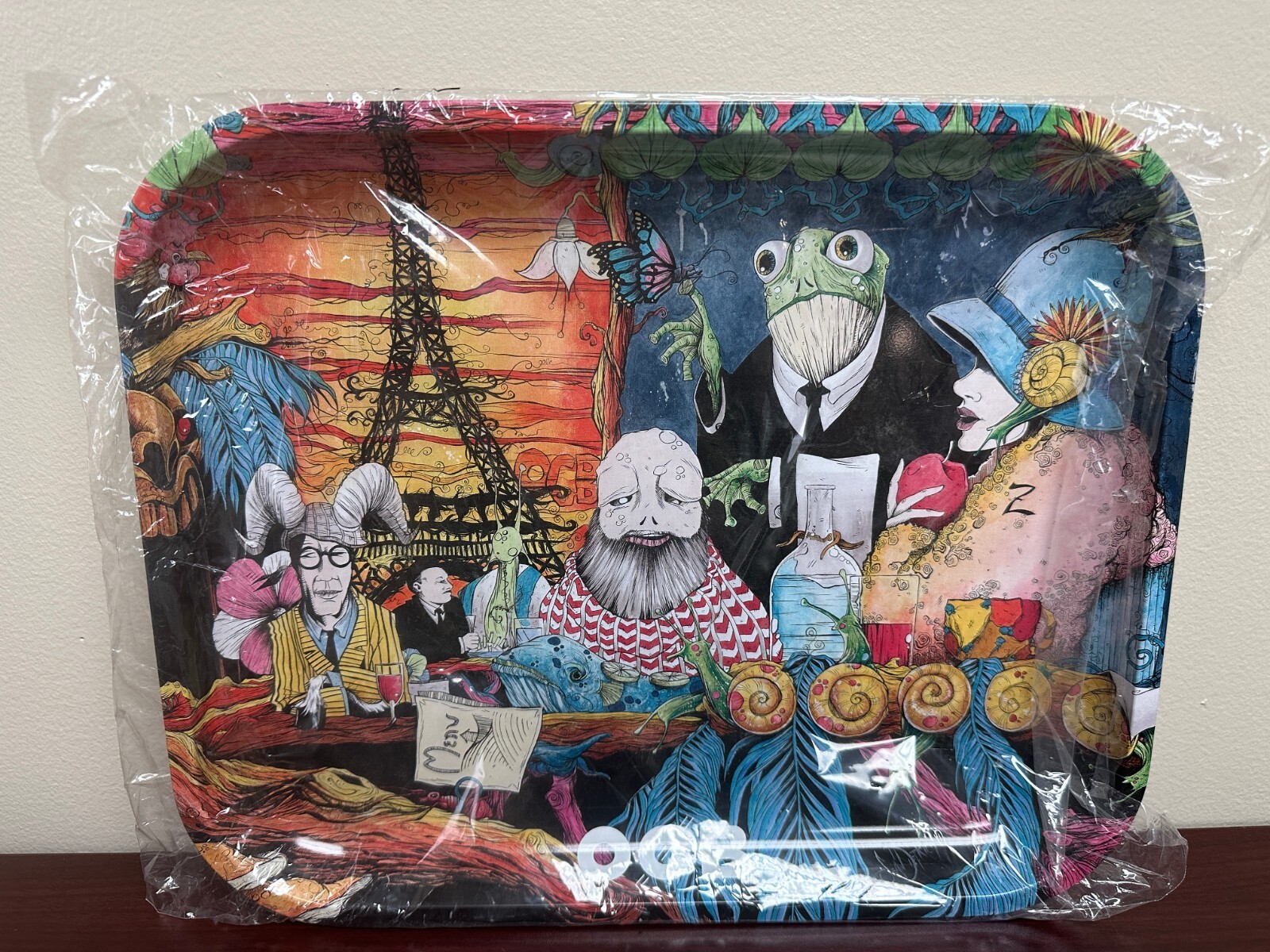OCB LARGE CAFE CULTURE ROLLING TRAY~14X11~NEW