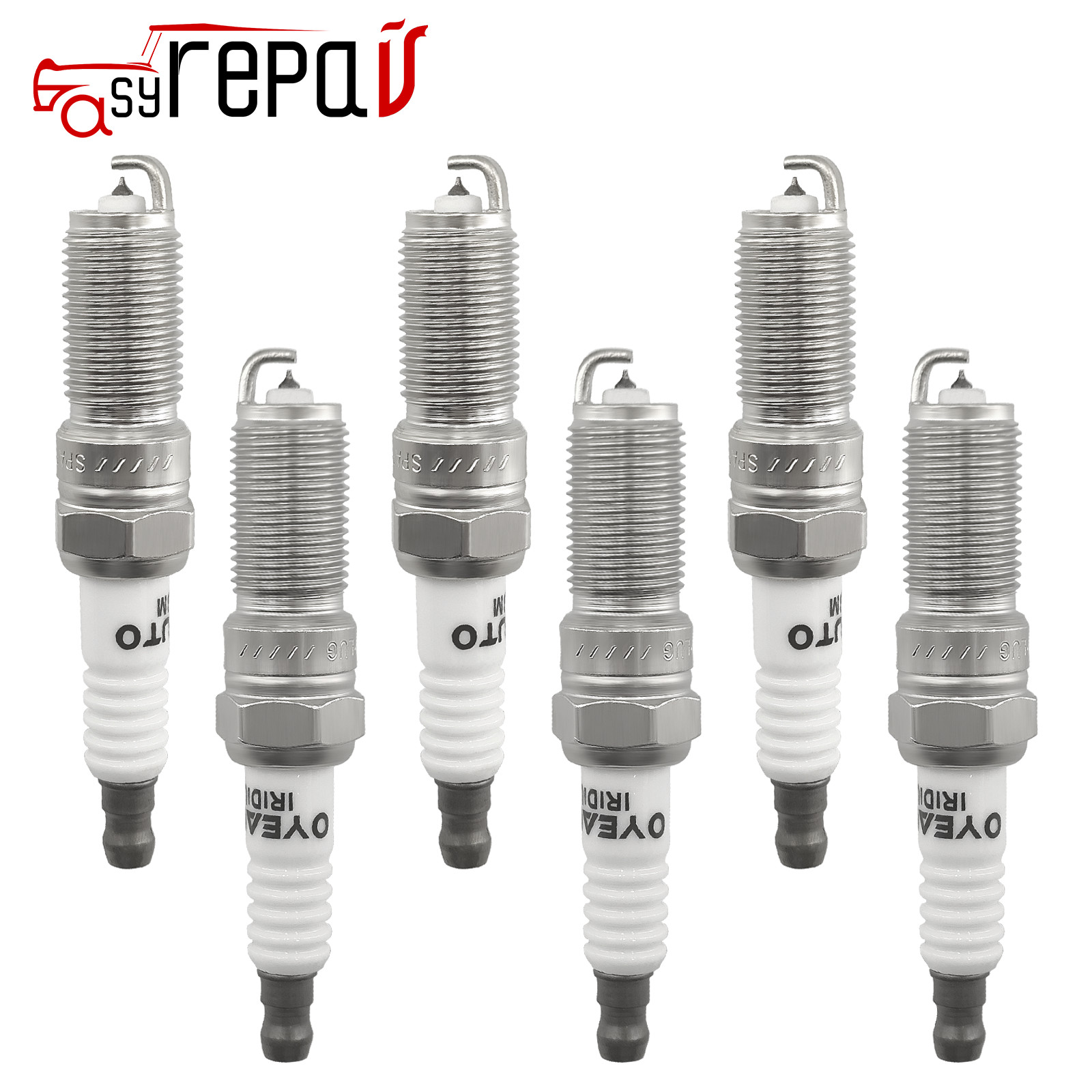 Set of 6pcs Iridium Spark Plugs Compatible with Dodge Avenger 1500 Magnum