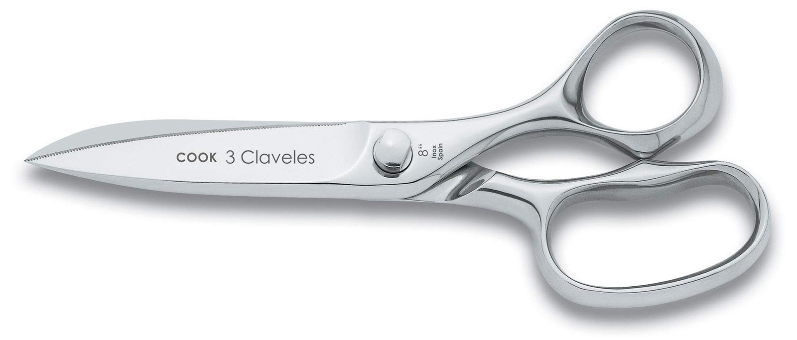 3 Claveles Prof Professional Stainless Steel Cook's Scissors Line Cook for Me...