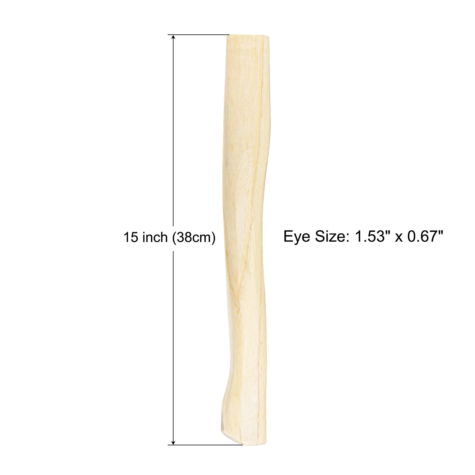 1Pcs 38cm Wood Handle Replacement Curved Replaceable Handle