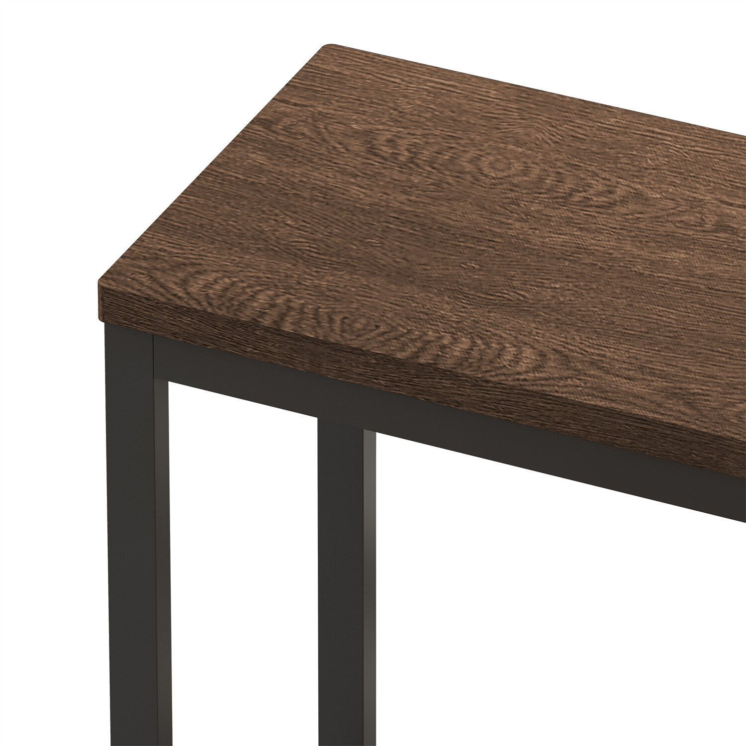 4 Piece Dining Table Set Table with 3 Stools Kitchen Breakfast Furniture US