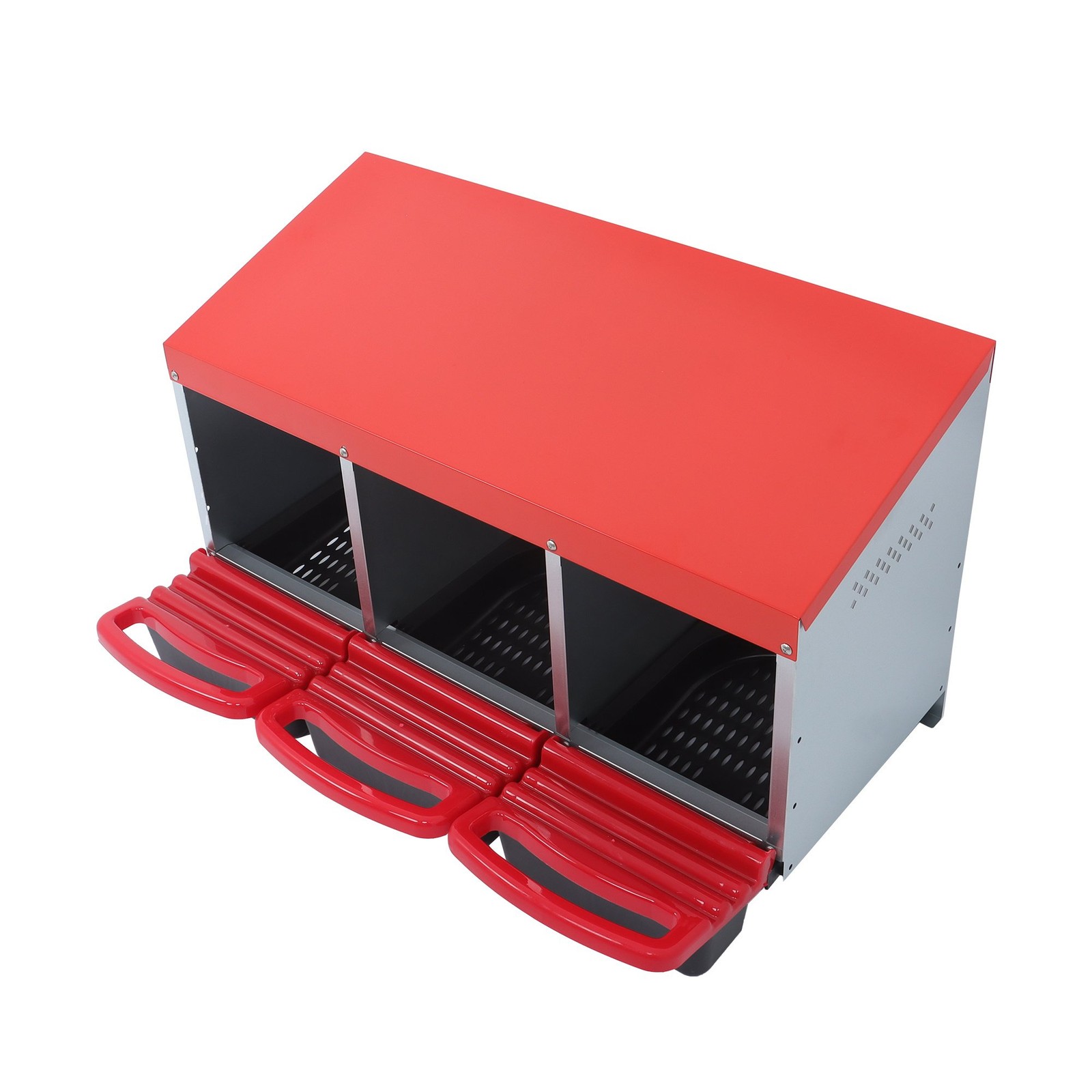 Metal Chicken Nesting Boxes 3 Hole Laying Eggs Chicken Coop Hen Nest Box