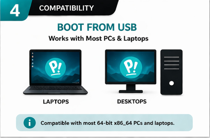 Pop!_OS LTS Bootable USB Drive 64 Bit Latest Linux Live Installer Fast Setup