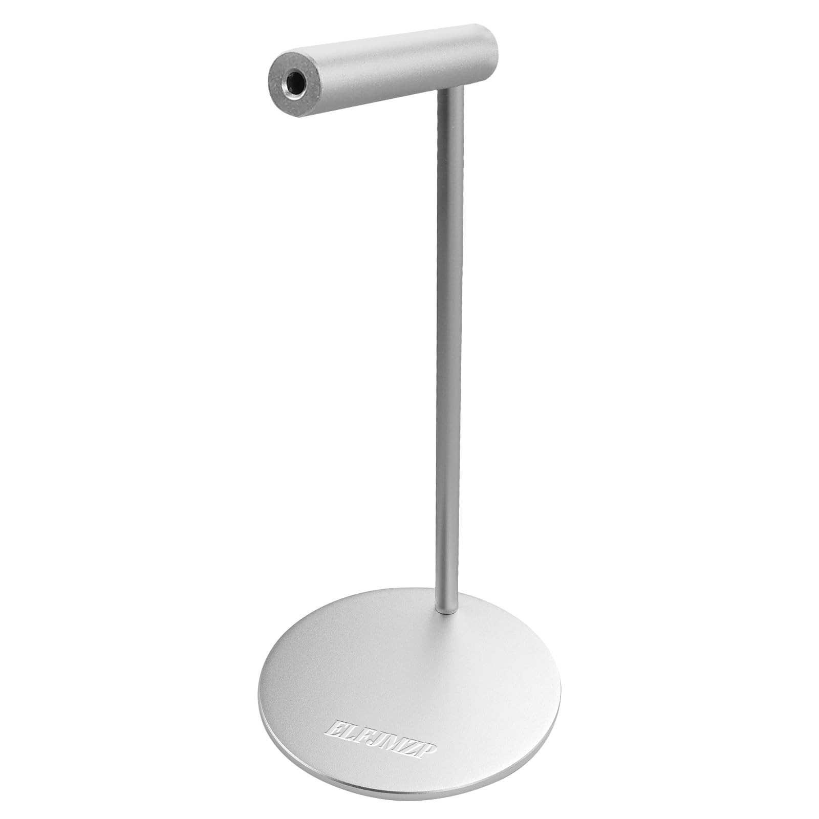 Aluminium Headphone Stand Silver Desktop Holder Over Ear 98mm Base 280mm Tall