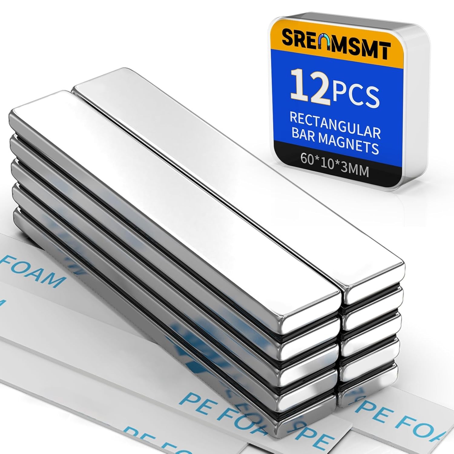 Neodymium Bar Magnets Strong Rare Earth [12 Pack]
