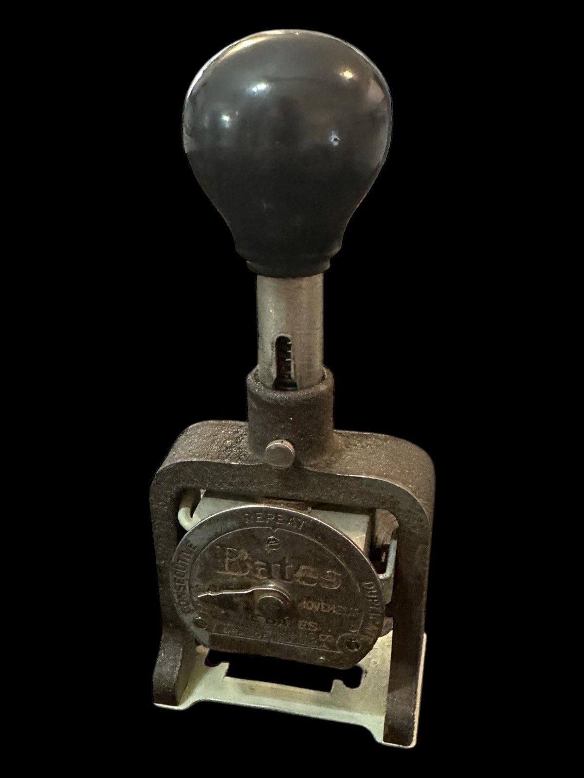 Vintage Bates Standard Multiple Movement Numbering Stamp 6 Wheels Style E Bag