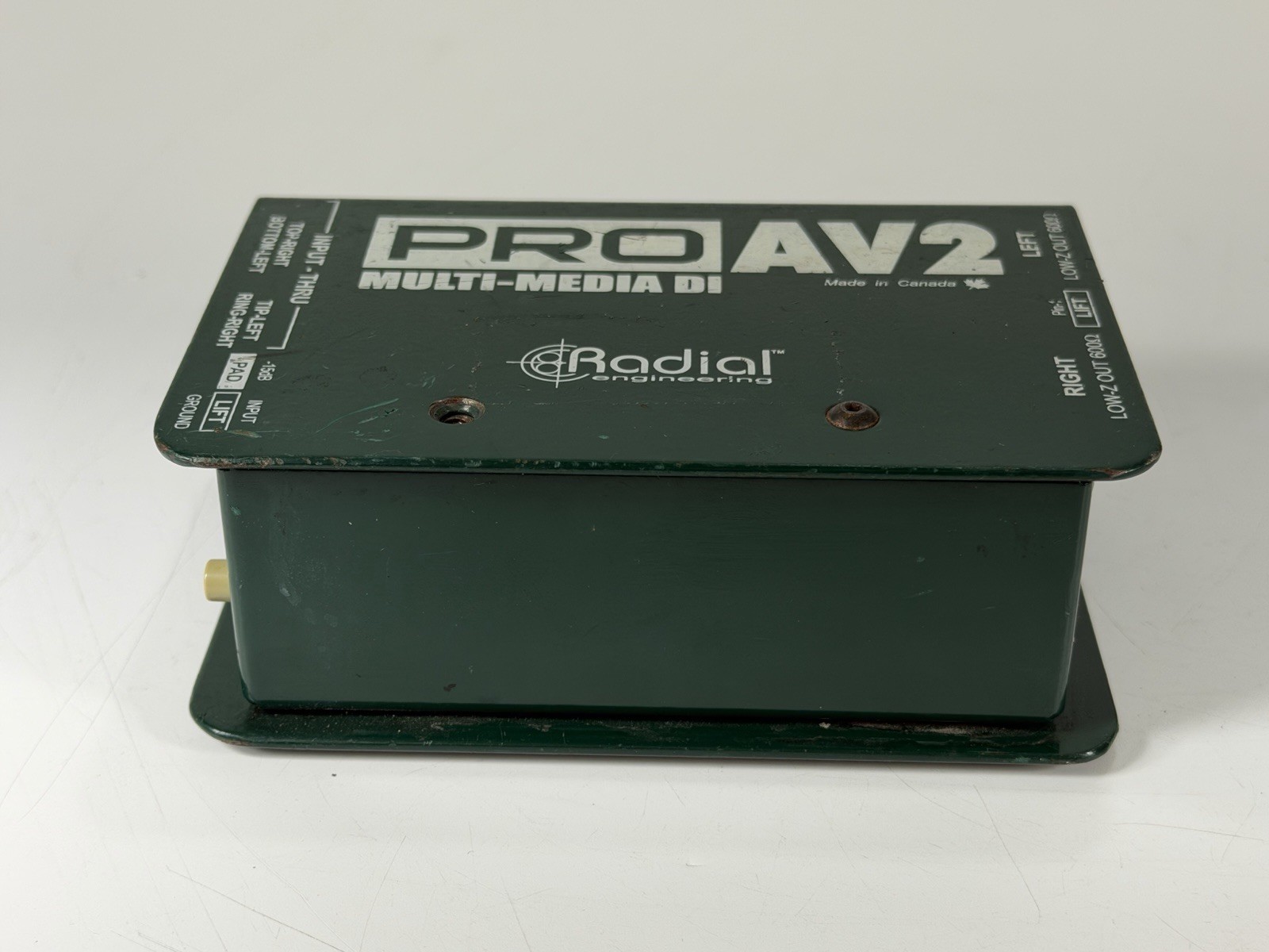 Radial ProAV2 MultiMedia DI Two-Channel Multimedia Direct Box